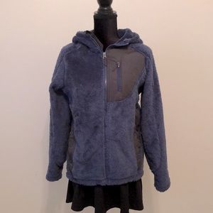 Blue Lands’ End zip up Sherpa Kids 14-16 or Adult XS